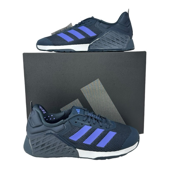 Adidas Men’s Dropset 3 Performance Training Sneaker IH8362 Black/Blue Size 14 - Picture 9 of 11
